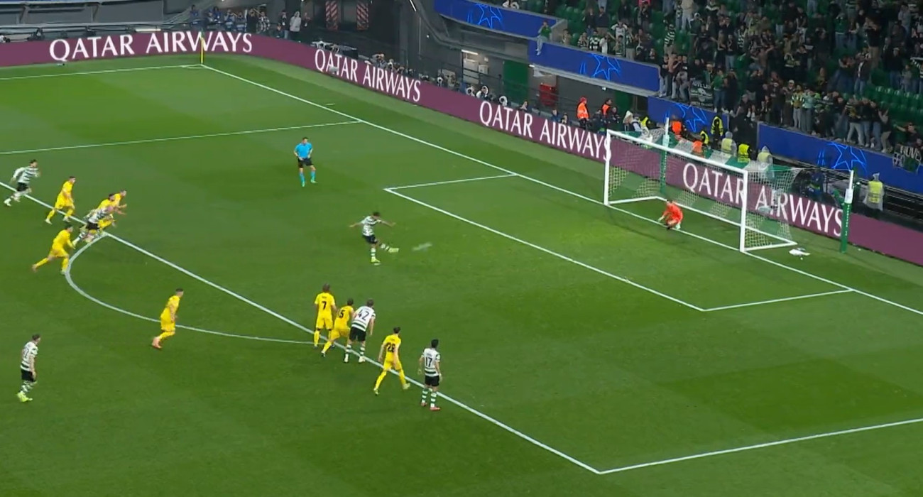 Το τρίτο γκολ της Σπόρτινγκ Λισαβόνας / Screenshot