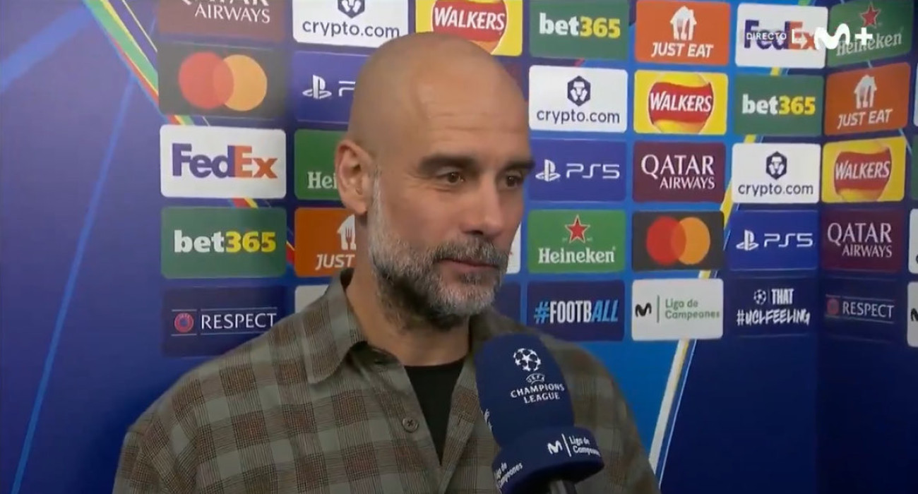 Ο Πεπ Γκουαρδιόλα έγινε viral για το πουκάμισό του / Screenshot