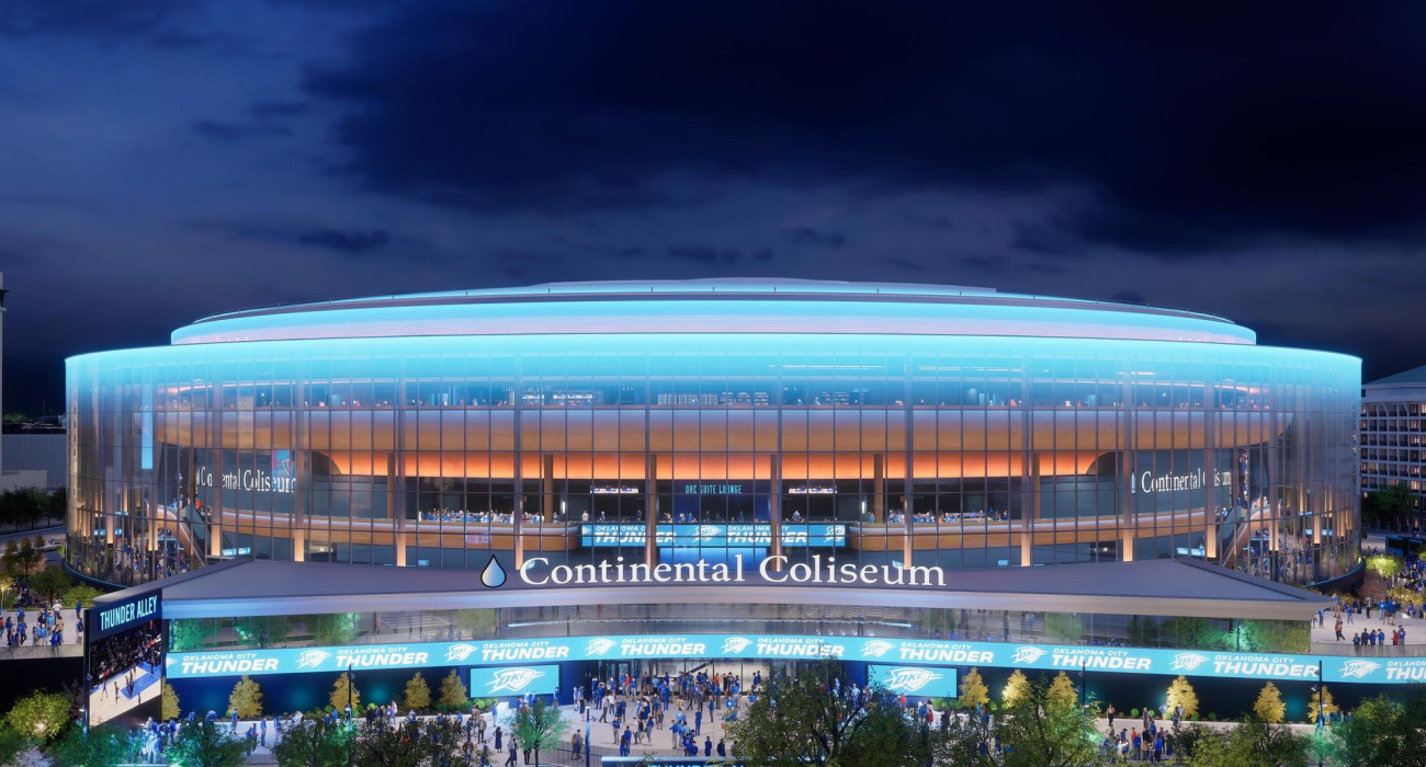 Αυτή είναι η επίσημη μακέτα του Continental Coliseum που θα ανεγερθεί στην Οκλαχόμα Σίτι