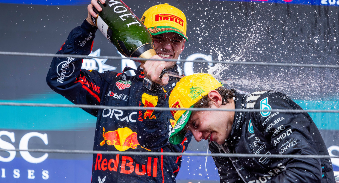 Ο Μαξ Φερστάπεν και ο Κίμι Αντονέλι/ Πηγή: IMAGO / Jan Huebner