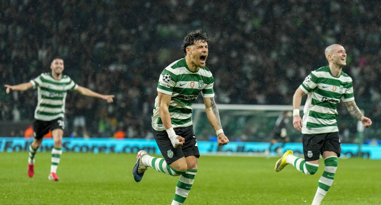 Ο Μάξι Αραούχο πανηγυρίζει έξαλλα την ανατροπή της Σπόρτινγκ κόντρα στην Μπόντο Γκλιμτ / Πηγή: Imago