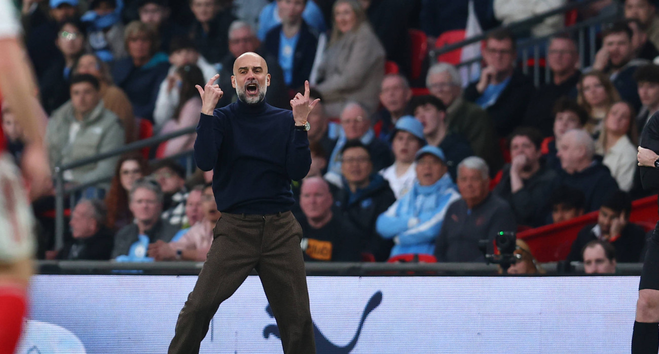 Ο Πεπ Γκουαρδιόλα ξεσπά στα γκολ του Ο' Ράιλι / Πηγή: Imago