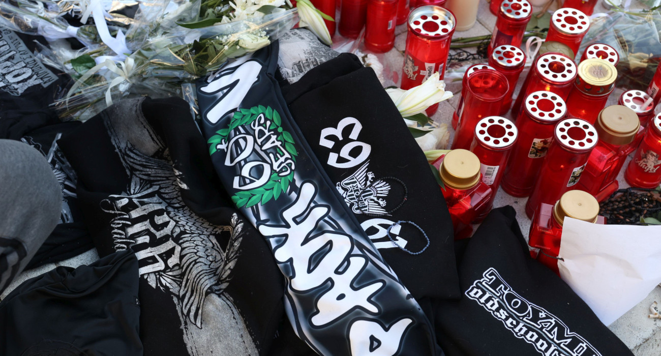 Το σημείο όπου έχασε τη ζωή του ο 20χρονος Κλεομένης στην Καλαμαριά / Πηγή: Intime