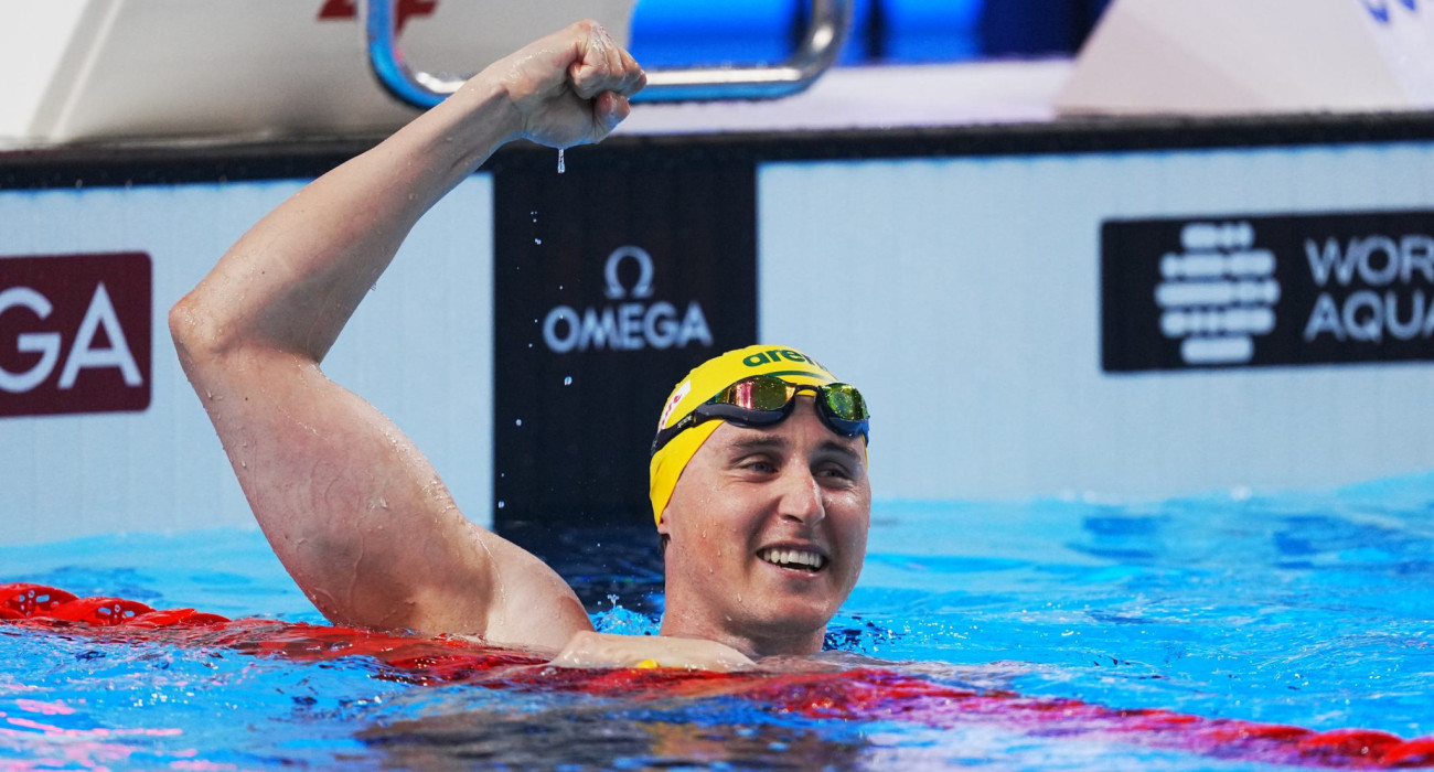 O Κάμερον Μάκεβοϊ σε πανηγυρισμό / Πηγή: Aniko Kovacs/World Aquatics