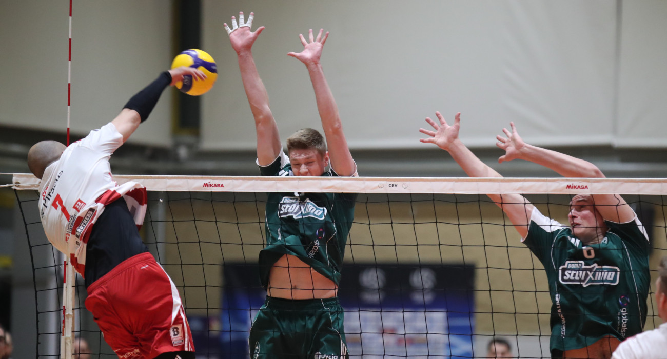 Φάση από τον ημιτελικό του Παναθηναϊκού με τον Ολυμπιακό στη Volley League / Πηγή: Intime