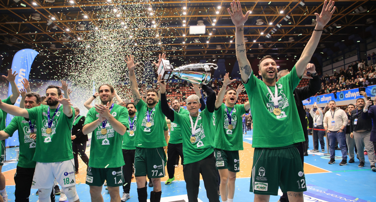 Οι παίκτες του Παναθηναϊκού στην κατάκτηση του Κυπέλλου Ελλάδας 2026 / Πηγή: Intime