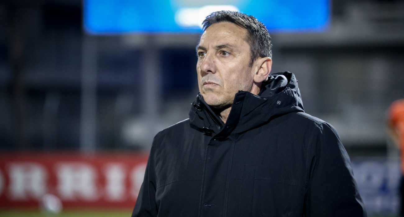 Ικανοποιημένος ο Νίκος Παπαδόπουλος μετά τη νίκη της ομάδας του / Πηγή: Eurokinissi