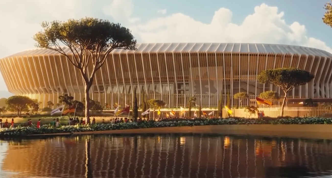 Προσομοίωση από το νέο γήπεδο της Ρόμα / Screenshot