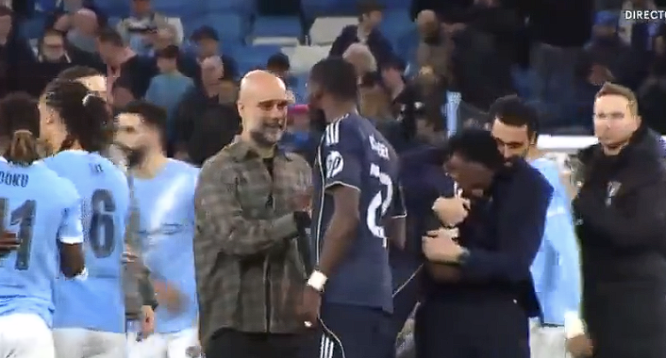 Η στιγμή της έντασης ανάμεσα στον Γκουαρδιόλα και τον Ρούντιγκερ / Screenshot