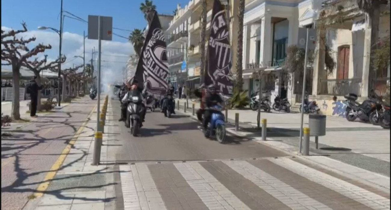 Η πορεία με μηχανάκια από τους φίλους της Καλαμάτας / Screenshot