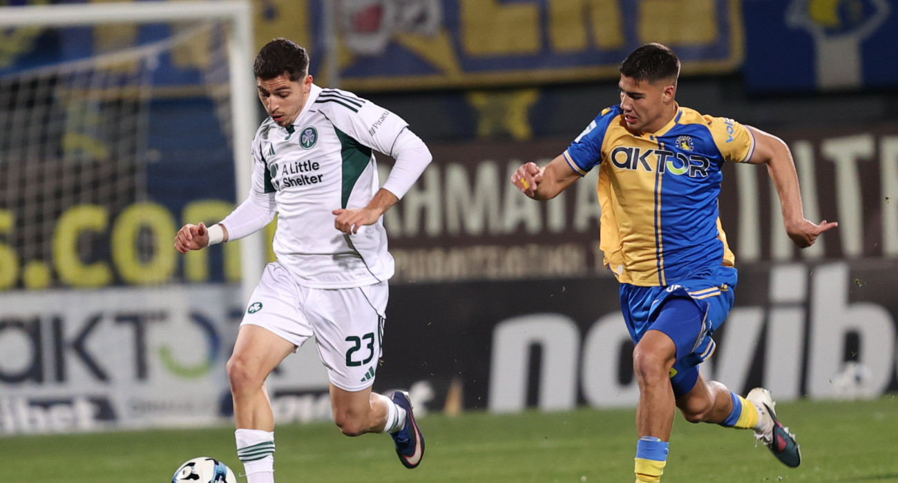 Ο Παύλος Παντελίδης στο ματς του Παναθηναϊκού με τον Αστέρα AKTOR / Πηγή: Intime