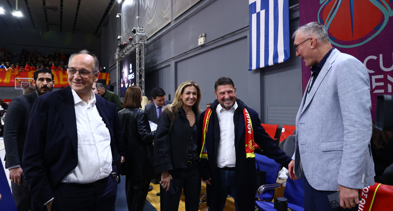 Φάνης Χριστοδούλου, Βαγγέλης Λιόλιος και Νίκος Χαρδαλιάς παρακολούθησαν από κοντά το Αθηναϊκός-Μερσίν / Πηγή: InTime