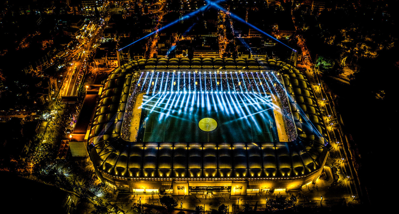 Το γήπεδο της ΑΕΚ από πανοραμική λήψη / Πηγή: Eurokinissi