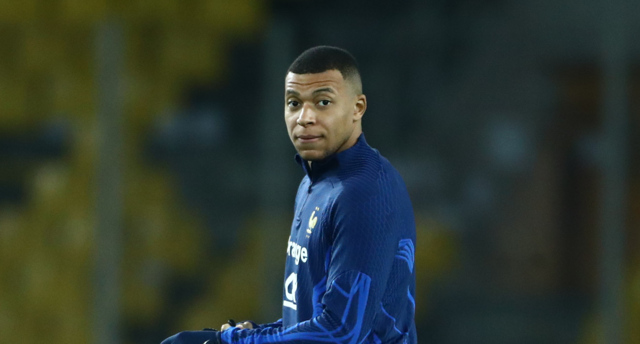 Ο Κίλιαν Εμπαπέ πριν το Ελλάδα - Γαλλία / Πηγή: Eurokinissi