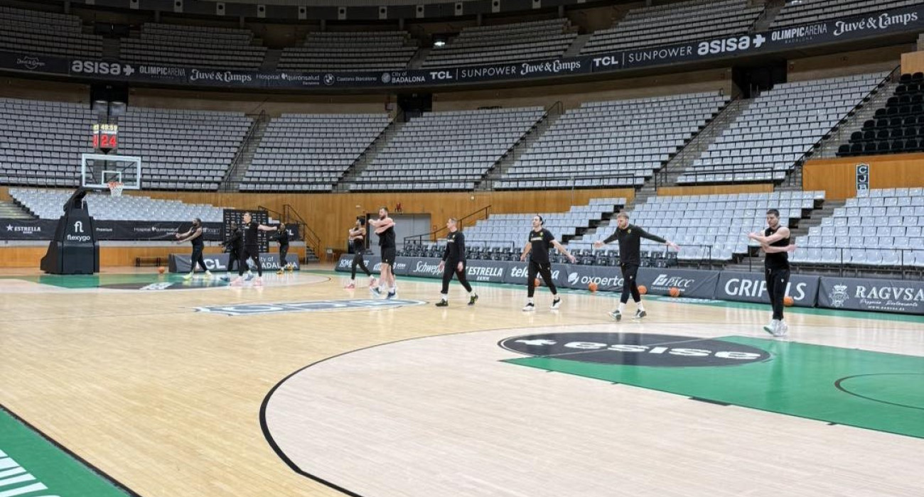 Η ΑΕΚ στο Palau Municipal d'Esports - Πηγή: AEK BC