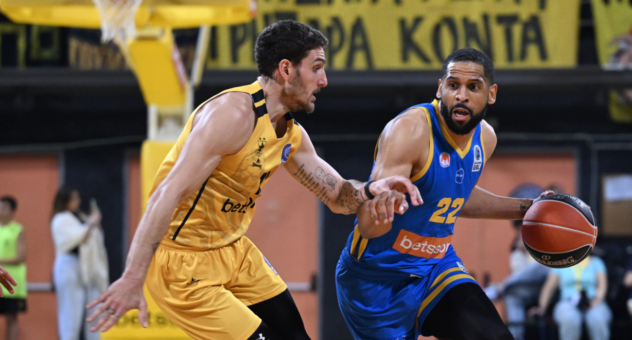 Στιγμιότυπο από την αναμέτρηση Άρης-Περιστέρι / Πηγή: Eurokinissi