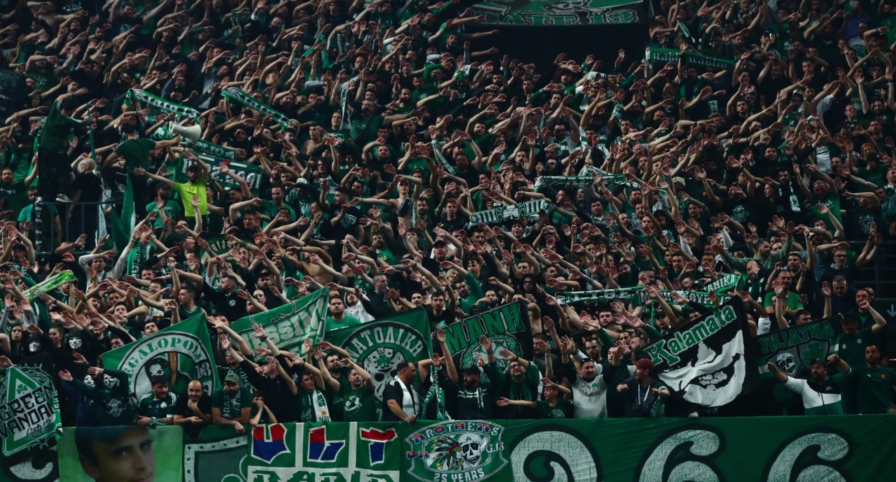 Ο κόσμος του Παναθηναϊκού AKTOR στο Telekom Center Athens / Πηγή: Eurokinissi