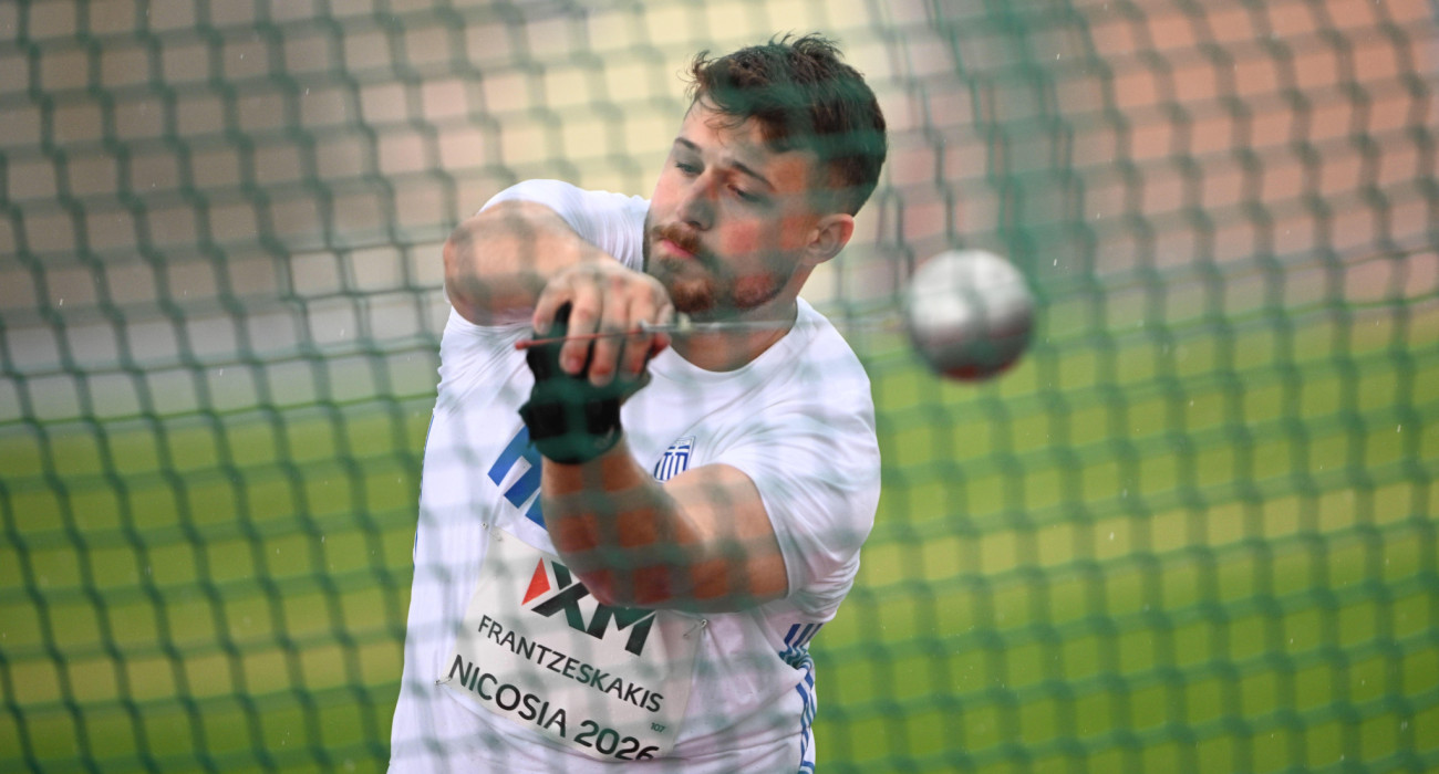 Ο Χρήστος Φραντζεσκάκης σε βολή του στη Λευωσία / Πηγή: Eurokinissi