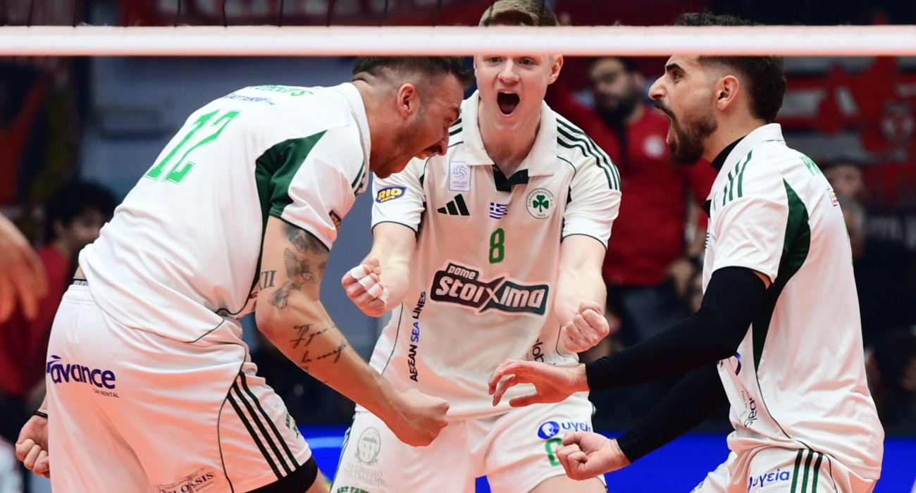 Οι παίκτες του Παναθηναϊκού πανηγυρίζουν / Πηγή: Eurokinissi