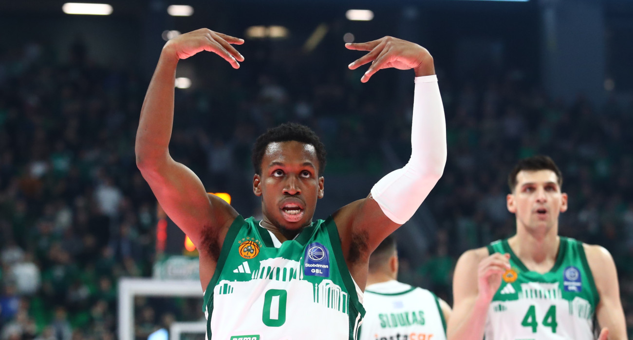 Ο Τι Τζέι Σορτς απέναντι στον Ολυμπιακό / πηγή: eurokinissi