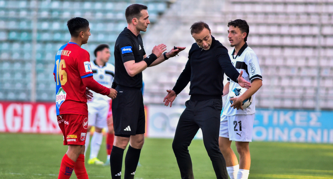 Παράπονα είχε ο Χρήστος Κόντης για την διαιτησία / Πηγή: Eurokinissi