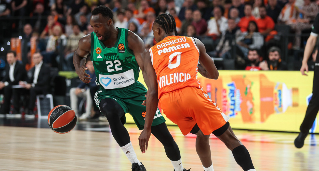 Στιγμιότυπο από το παιχνίδι της Βαλένθια με τον Παναθηναϊκό, Πηγή: Eurokinissi