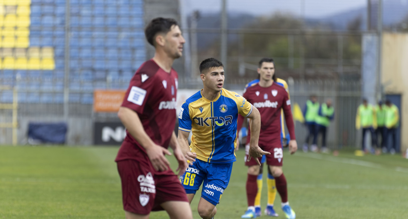 Στιγμιότυπο από την αναμέτρηση Αστέρας AKTOR - ΑΕΛ Novibet / Πηγή: asterastripolis.gr