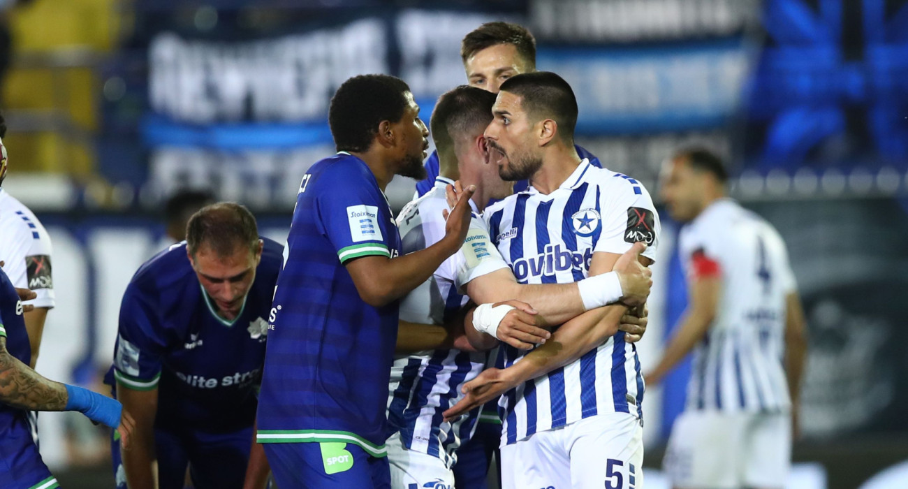 Στιγμιότυπο από την αναμέτρηση Ατρόμητος - Κηφισιά για τα playouts της Stoiximan Super League / Πηγή: Intime