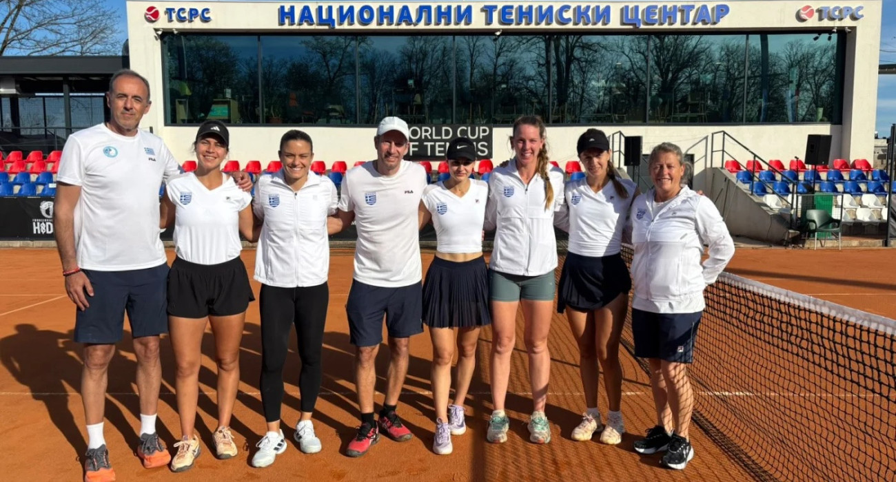 Η Εθνική ομάδα τένις Γυναικών στην Μπάνια Λούκα / Πηγή: ΕΦΟΑ