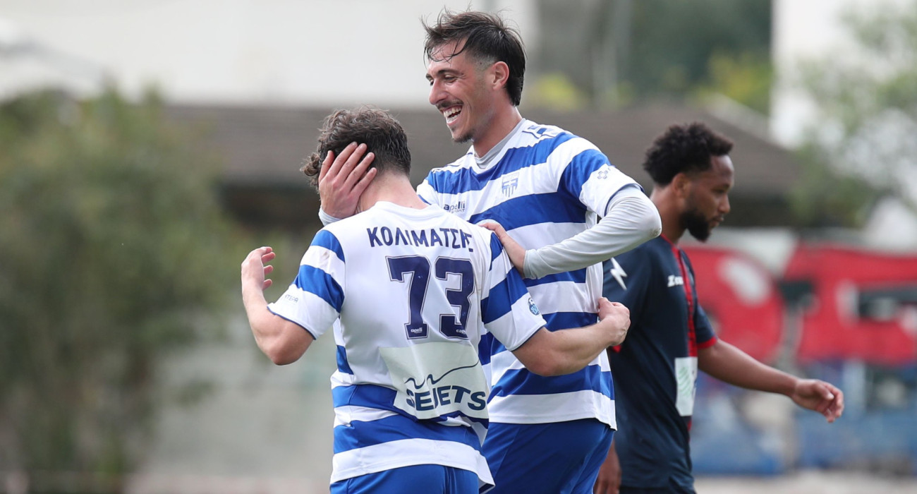 Ο Χριστόφορος Κολιμάτσης με δύο γκολ «υπέγραψε» τη νίκη της Ελλάς Σύρου στην Ηλιούπολη / Πηγή: Intime