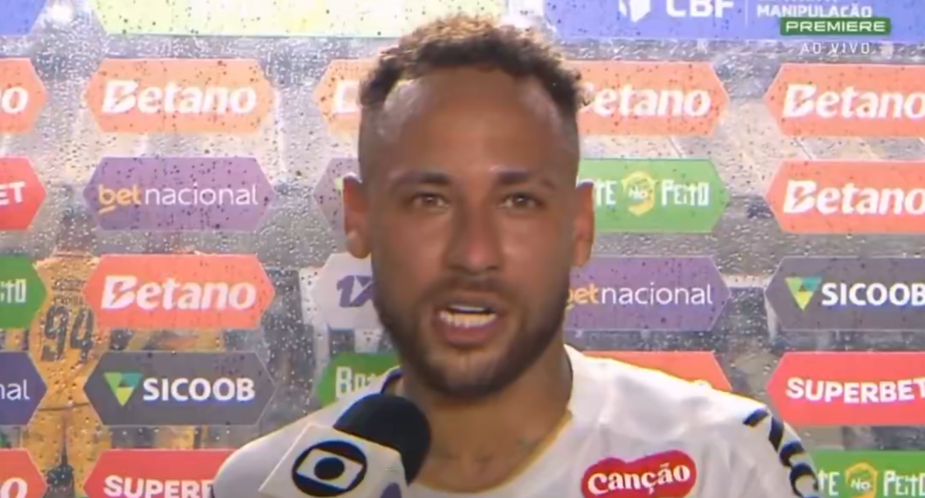 Εξαλλος ο Νεϊμάρ με τη διαιτησία / Screenshot