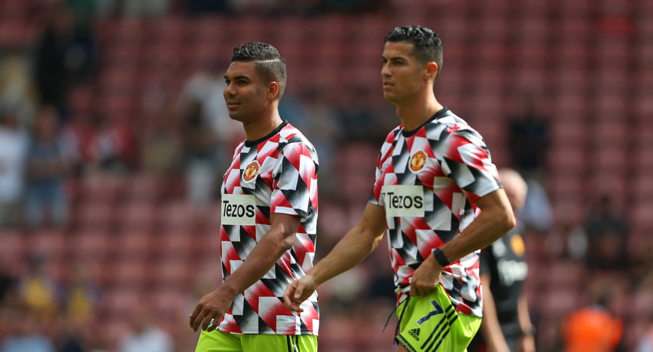 Ο Κριστιάνο Ρονάλντο και ο Κασεμίρο κατά την διάρκεια της κοινής τους θητείας στην Μάντσεστερ Γιουνάιτεντ / Πηγή: Imago