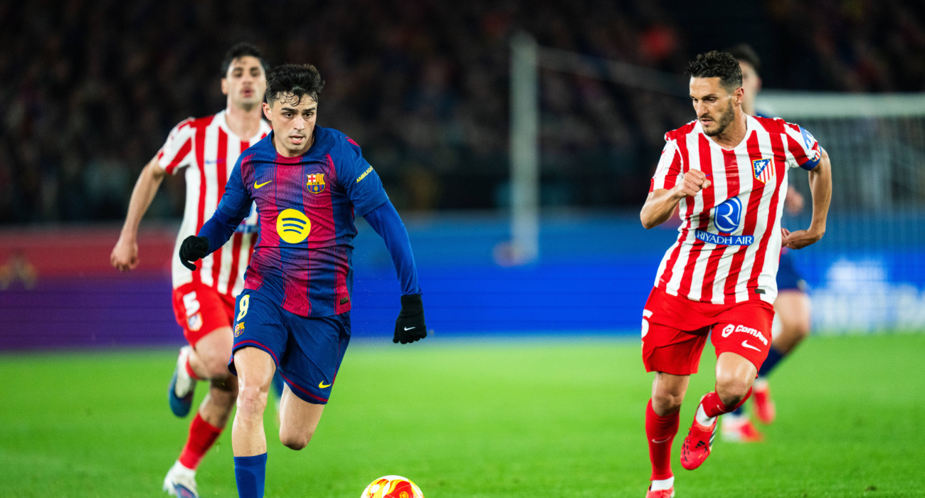 Πέδρι και Κόκε σε στιγμιότυπο από το Μπαρτσελόνα-Ατλέτικο Μαδρίτης / Πηγή: Imago