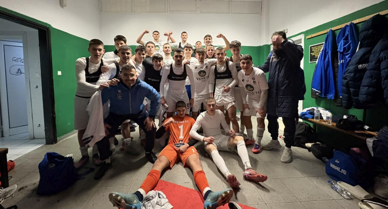 Οι ποδοσφαιριστές της Κ19 του Ηρακλή θα αντιμετωπίσουν στις 19 Απριλίου τον Μακεδονικό στον τελικό Νέων της Super League 2