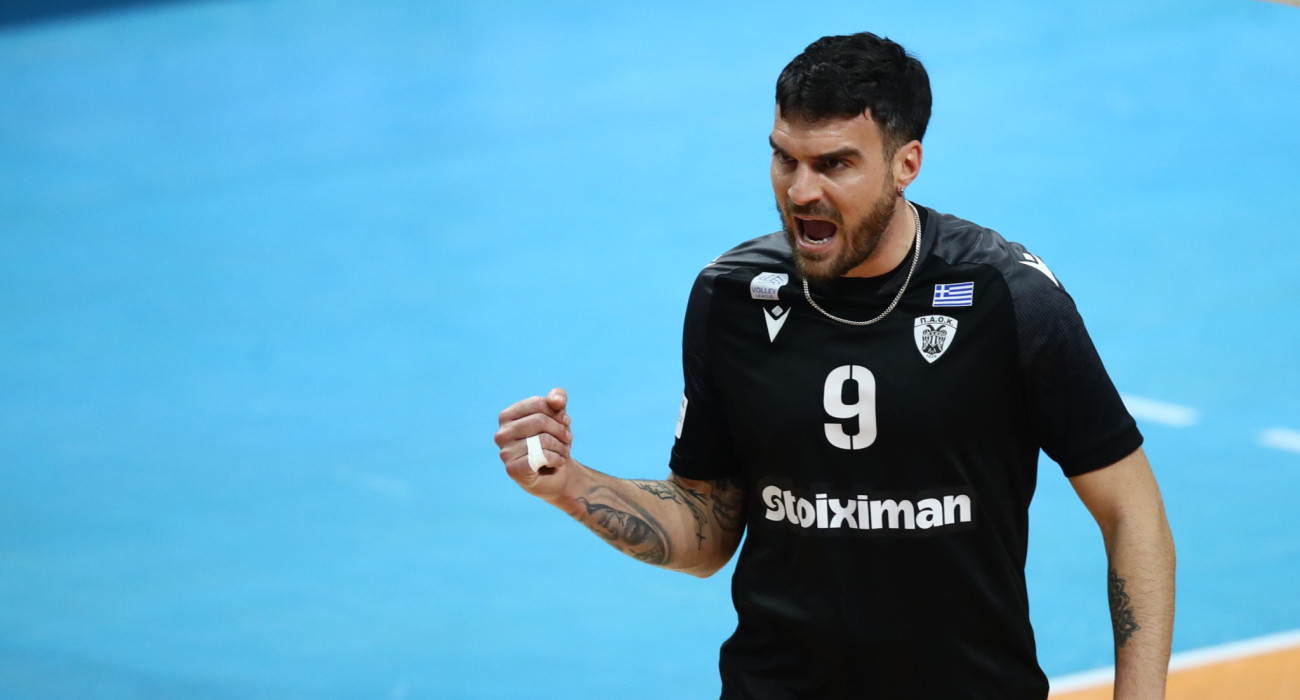 Ο Μενέλαος Κοκκινάκης πανηγυρίζει στον αγώνα του ΠΑΟΚ με τον Μίλωνα / Πηγή: Eurokinissi