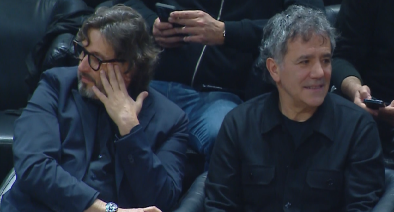 Ο Αριστοτέλης Μυστακίδης με τον Αντρέα Τρινκιέρι πριν την έναρξη του ΠΑΟΚ - Μούρθια