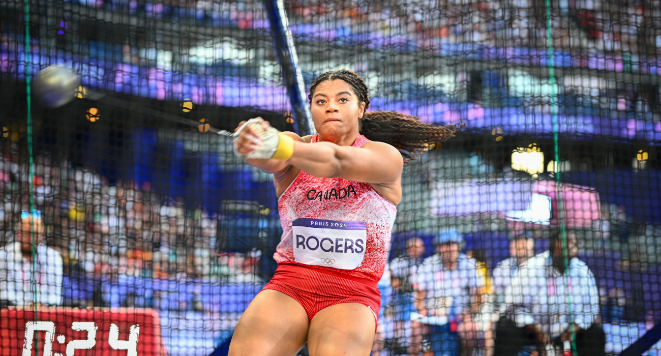 H Κάμριν Ρότζερς στον Ολυμπιακό τελικό του 2024 / Πηγή: Mattia Ozbot / World Athletics