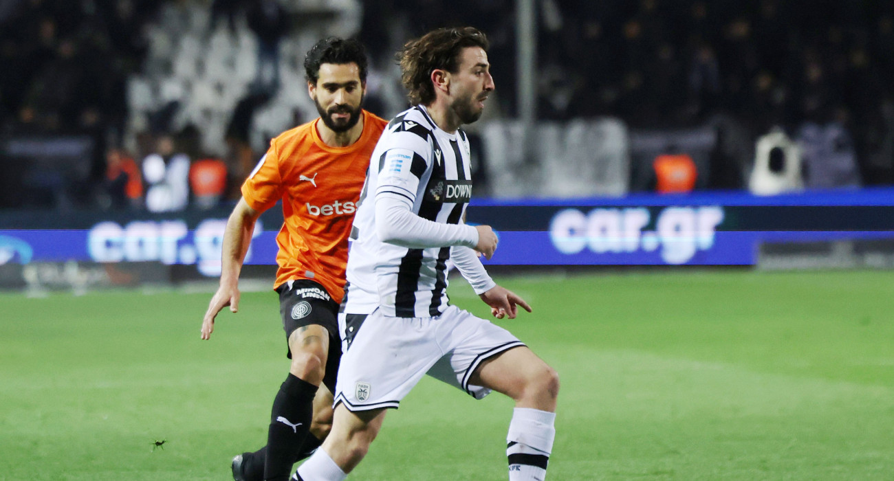 Στιγμιότυπο από το παιχνίδι της Stoiximan Super League μεταξύ του ΠΑΟΚ και του ΟΦΗ / Πηγή: Intime