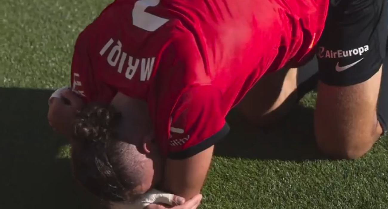 Ο Μουρίκιξέσπασε σε λυγμούς μετά το γκολ του / Screenshot