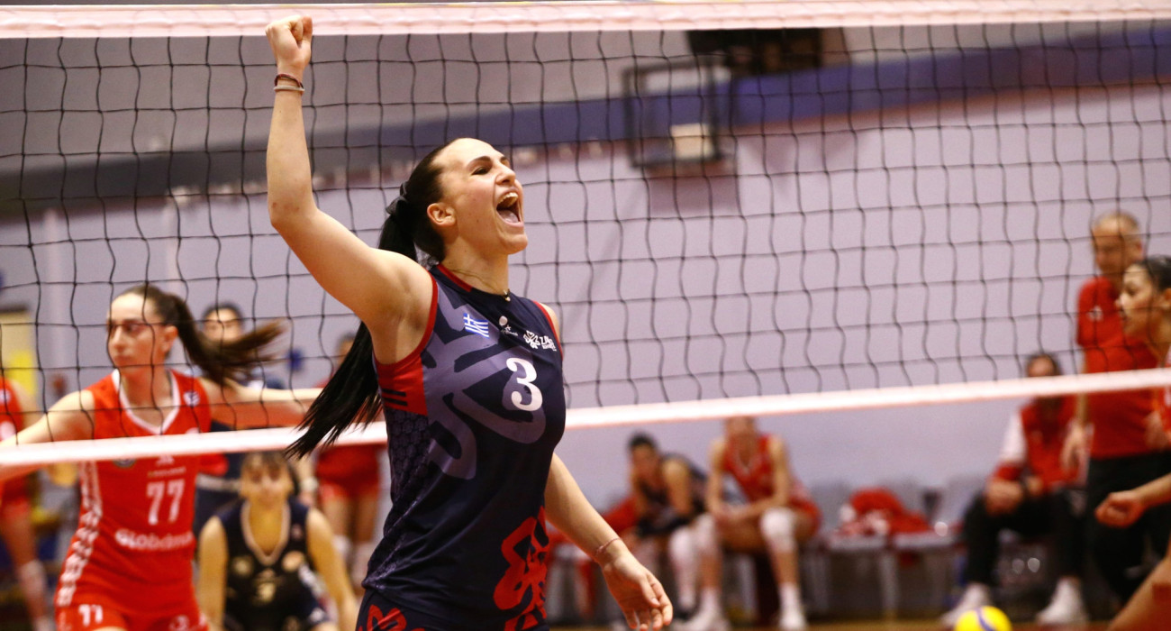 Η Ελπίδα Τικμανίδου στον προημιτελικό του ΖΑΟΝ με τον Ολυμπιακό / Πηγή: Eurokinissi