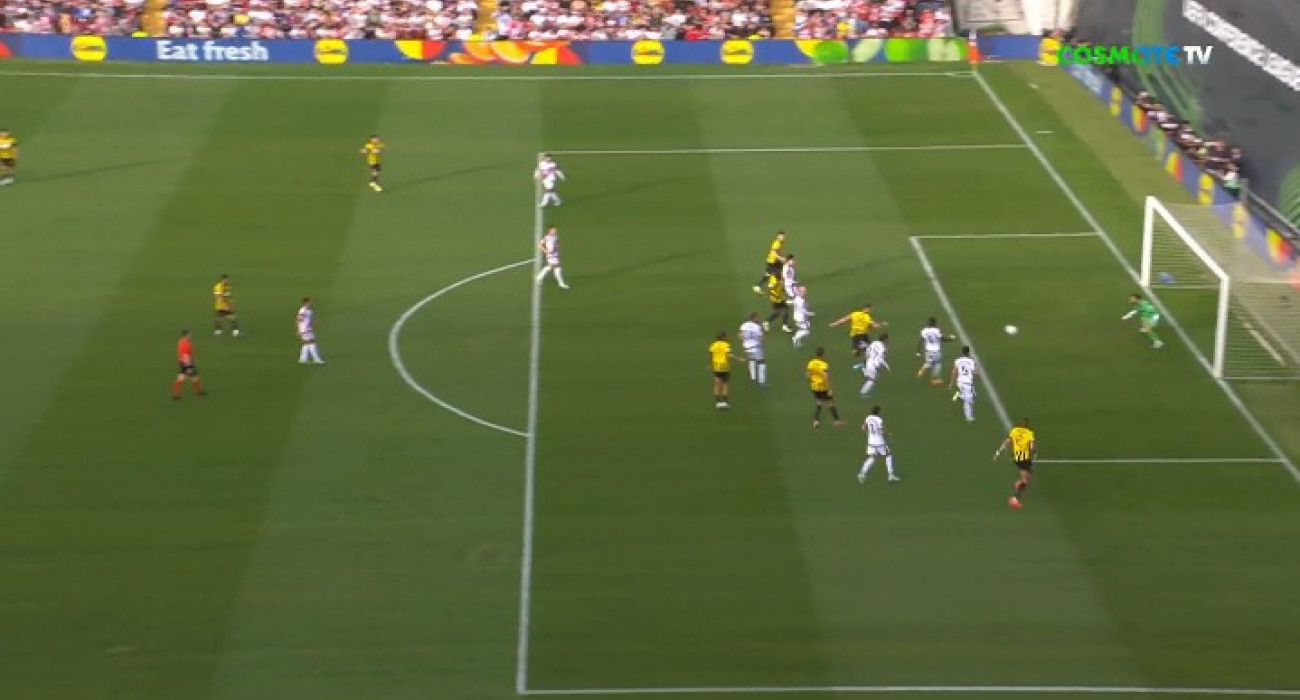 Το δοκάρι της ΑΕΚ με τον Βάργκα (video)