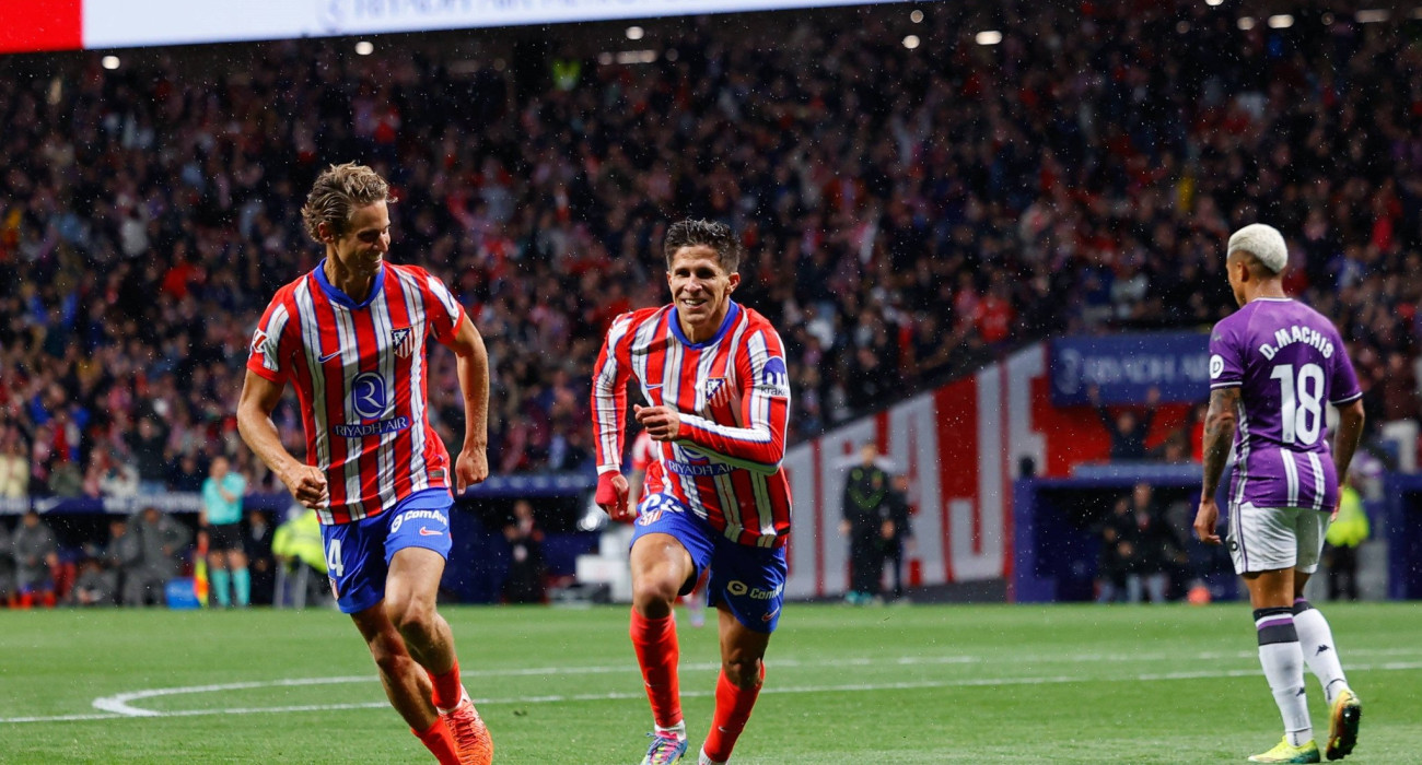 Οι ποδοσφαιριστές της Ατλέτικο Μαδρίτης πανηγυρίζουν / Πηγή: Imago