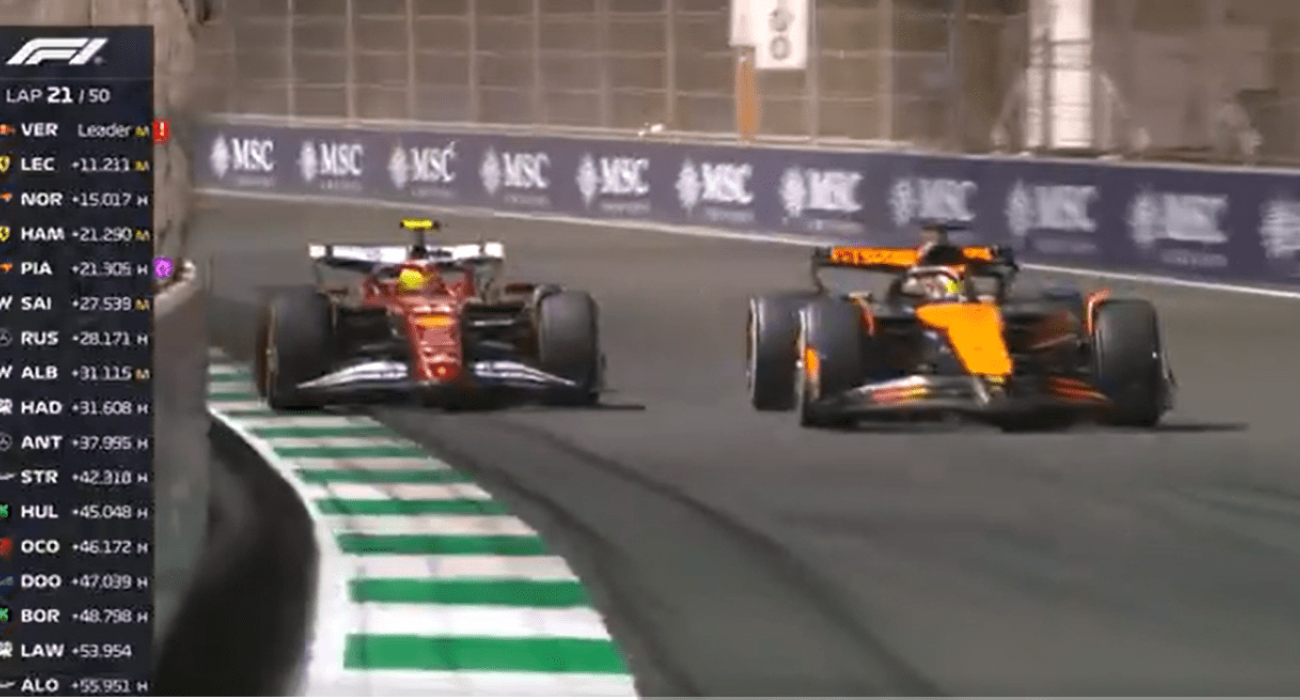 Η τρομερή προσπέραση του Πιάστρι στον Χάμιλτον σε... σύννεφο σκόνης (video)