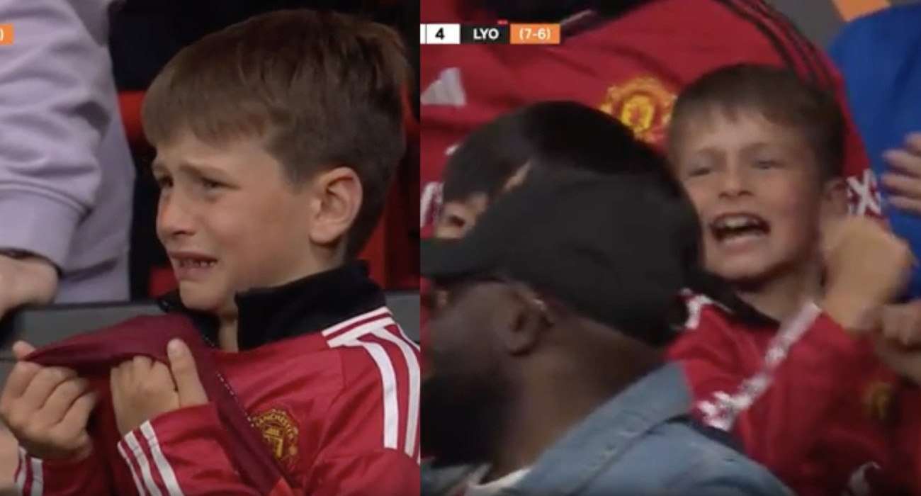 Football bloody hell: Το απίθανο στιγμιότυπο με την εναλλαγή συναισθημάτων ενός μικρού φίλου της Γιουνάιτεντ