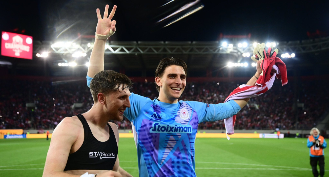 Ο Κωνσταντής Τζολάκης πανηγυρίζει / Πηγή: Eurokinissi