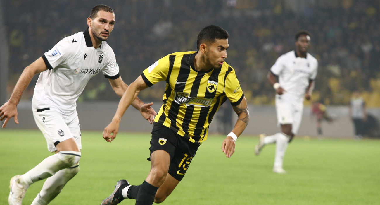 Ο Ορμπελίν Πινέδα στο ΑΕΚ-ΠΑΟΚ του πρώτου γύρου / Πηγή: Intime