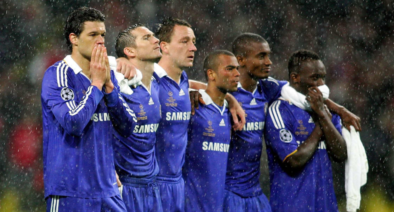 Ποδοσφαιριστές της Τσέλσι στον τελικό του Champions League το 2007 / Πηγή: Intime