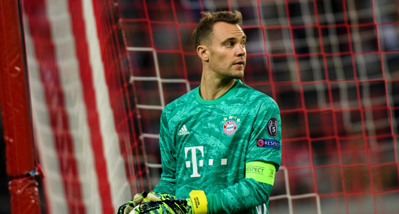 Ο Μάνουελ Νόιερ σε στιγμιότυπο από αναμέτρηση του Ολυμπιακού με την Μπάγερν Μονάχου στο Champions League / Πηγή: Eurokinissi