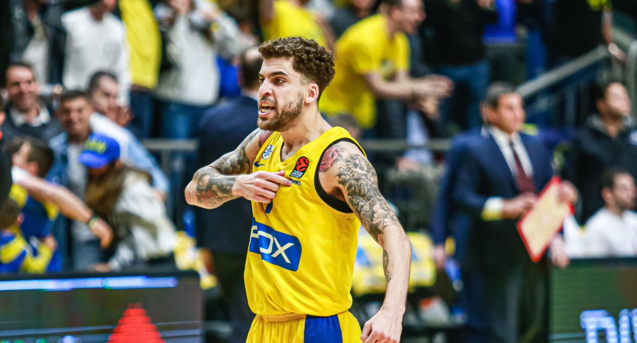 Ο Σκότι Γουίλμπεκιν όταν... μεγαλουργούσε με τη φανέλα της Μακάμπι / Πηγή: Eurokinissi