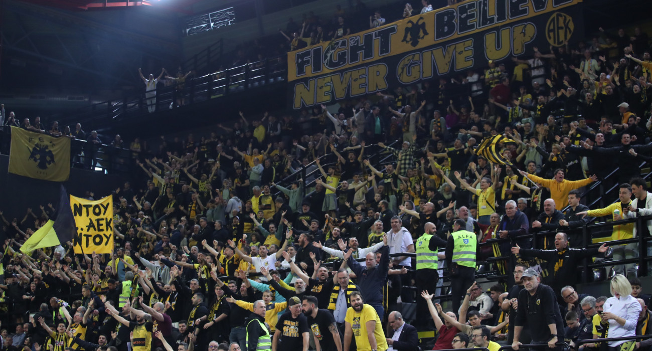 Μαγική ατμόσφαιρα στη Sunel Arena από 9.000 φίλους της ΑΕΚ (video)